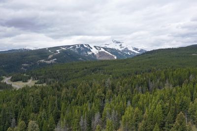 A photograph of Lone Peak as seen from a drone